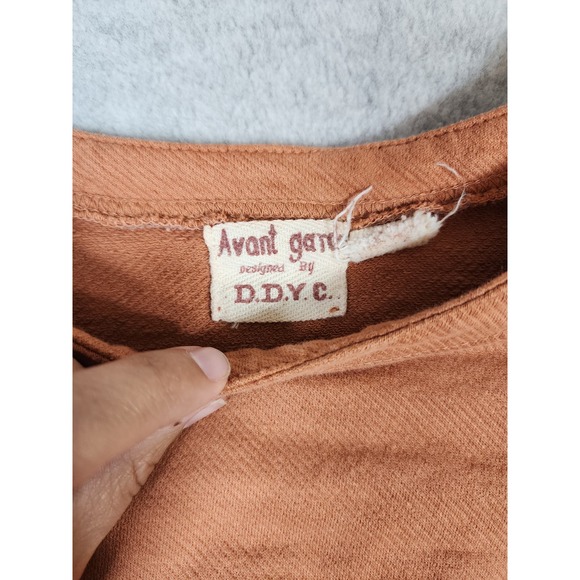 Avant Garde Designed by D.D.Y.C. Terracotta Long‎ Sleeve Moon/Sun Top Size XL - Picture 6 of 8